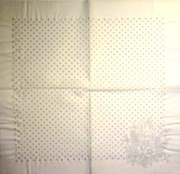 029 Kerzen - 3-lagig(silber)